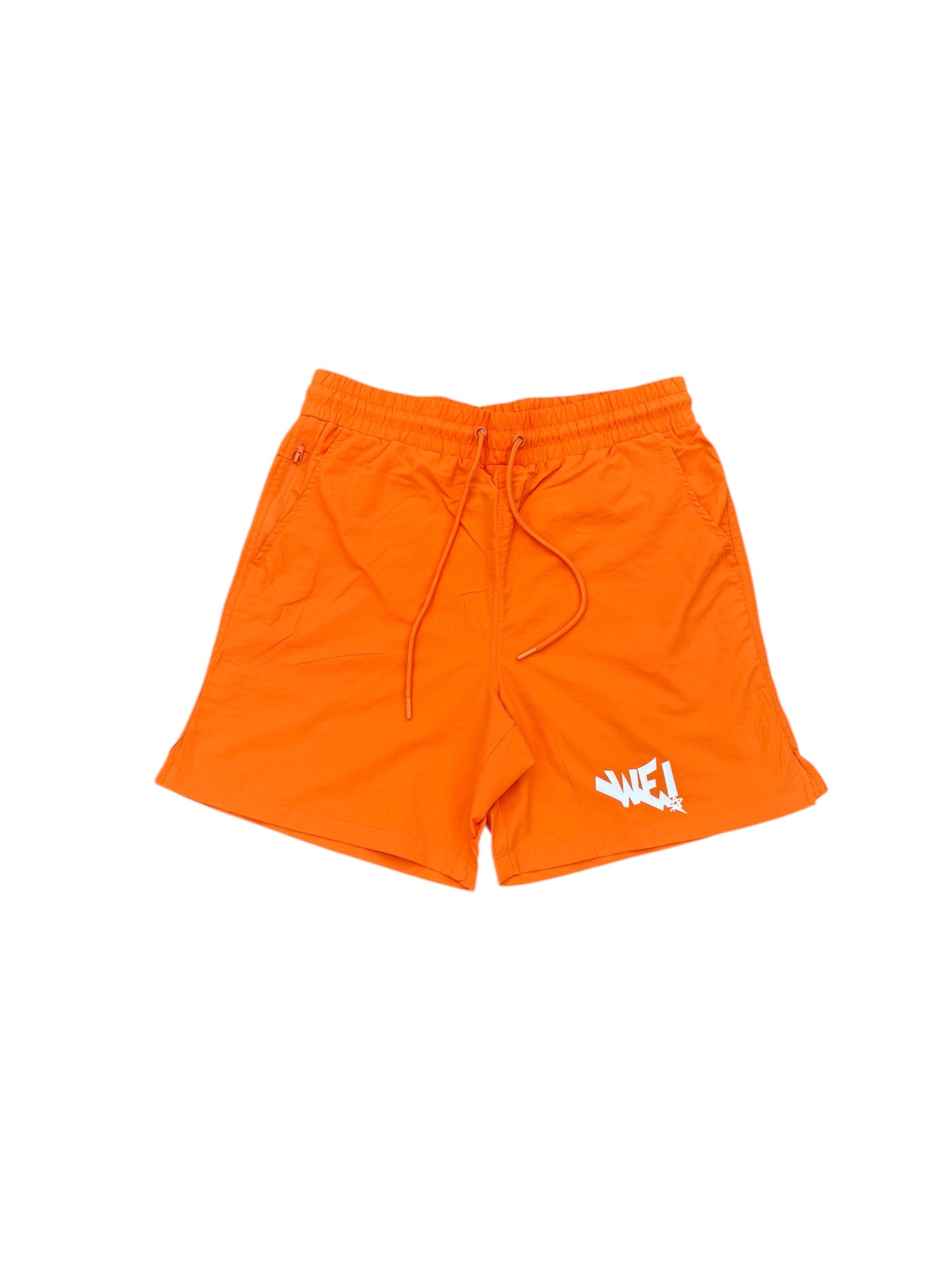 Orange nylon WF shorts