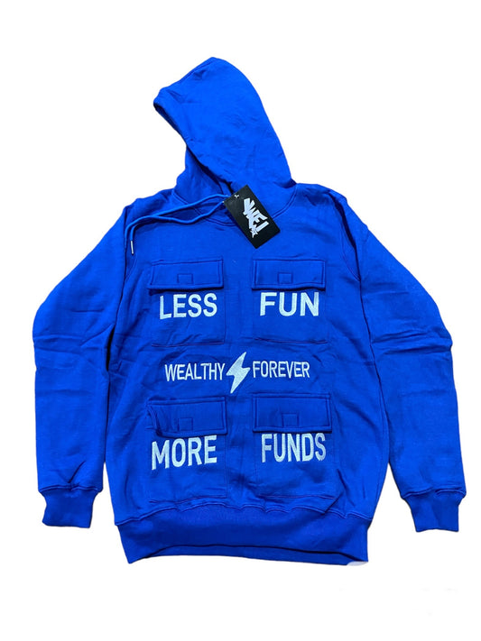 WF 4 pocket hoodie “royal blue”