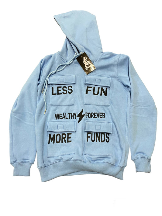 WF 4 pocket hoodie “baby blue”